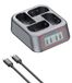 PATONA Platinum USB-C oplader met 4 kanalen voor Canon LP-E6 accu's