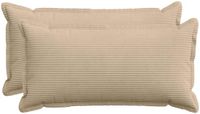 vidaXL - Kussensloop - 2 stuks - Katoensatijn - Taupe - 40 x 70 cm