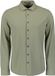 No Excess Jersey travelshirt Lange mouw Klassieke kraag Borstzak Regular Fit Mannen Licht legergroen XXL