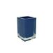 Gedy Auckland Tandenborstelhouder, blauw, 11 x 7,2 x 7,2 cm, 0,29 kg, transparant hars, R&S-design, handgemaakt