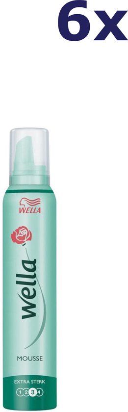 Wella Extra Strong Hold Mousse - 6 x 200 ml