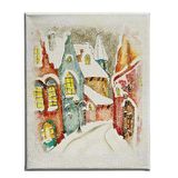Homemania Wandbord voor woonkamer, slaapkamer, meerkleurig, 45 x 3 x 70 cm, HM20KNV45 x 70-106, polyester, hout
