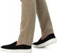 Manfield Heren Zwarte Suède Loafers Maat 41