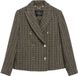 s.Oliver Blazer met hanenpootmotief voor dames, bruin, maat 40