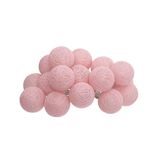 Atmosphera Led-lichtketting op batterijen, 16 ballen, lichtroze, L 255 cm