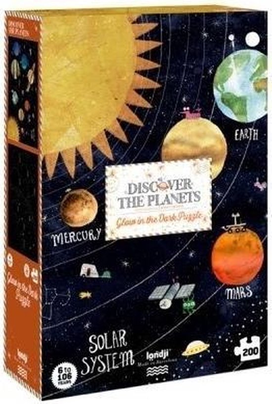 Londji Glow in the dark planeten puzzel (6+) -