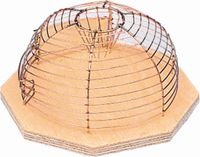 Nobby - Muizenval - Levend Vangen - Rond - 1 Ingang - Hout - Beige