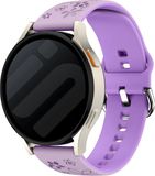 Strap-it Flower Sportbandje Siliconen 20mm Lavendel & Paars