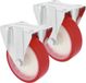AMIG Bokwiel/Transportwiel - 2x - D160mm - Polyurethaan - 300kg Draagvermogen - Heavy Duty