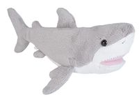 Wild Republic Geweldig wit haai pluche, gevuld dier, pluche speelgoed, cadeaus voor kinderen, Zee Critters 28 cm