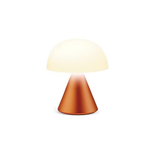 Lexon Mina LH60 Mini LED aluminium lamp 6 uur lichtduur lichtgeel oranje