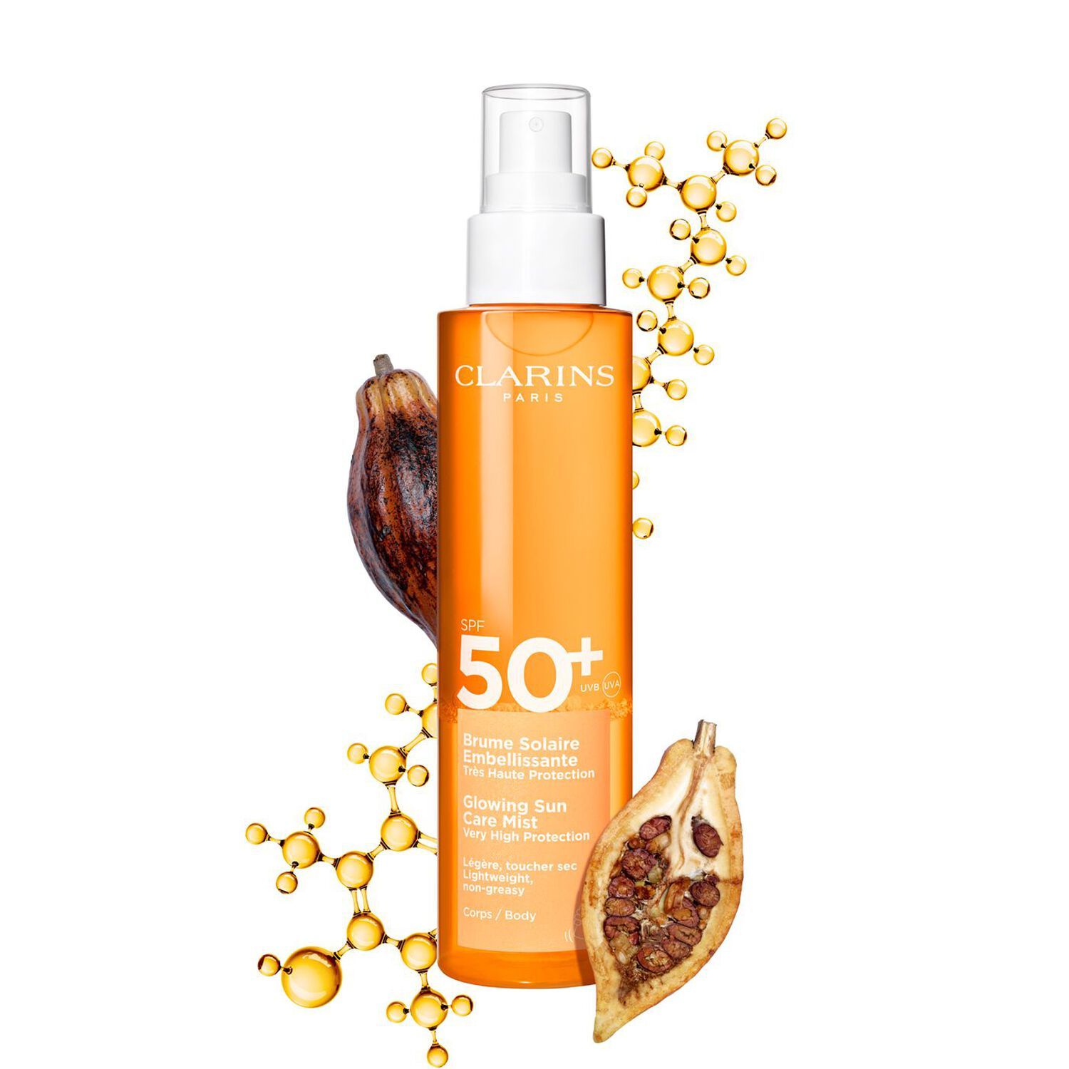 Clarins Sun Spray SPF50 150ml - Body Sunscreen for Adults