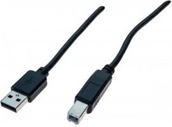 EXC 352451 USB-kabel USB 2.0 5 m USB A USB B Zwart