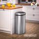 MONZANA Prullenbak - Automatisch Sensor 50L RVS Zilver