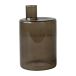 DBKD Vase en verre Pipe marron Large