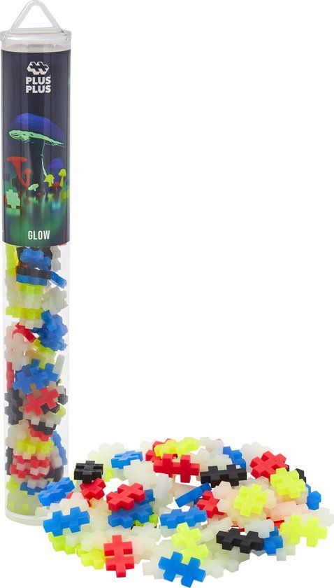 Plus-Plus Glow in the dark Tube 100 delige bouwset
