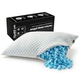 Merkloos / Sans marque H&C Memory Foam Hoofdkussen - Opvulbare Dikte - Koude en Warme Zijde - Voor Zijslapers