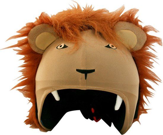 Coolcasc Helmcover Animals Lion - Bruin - Skaten