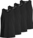 Jack&Jones JACBASIC TANKTOP 4PK Zwart Katoen Maat M - 4 stuks