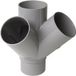 Nicoll - Coude PVC 45 degrés Mâle/Femelle, 80