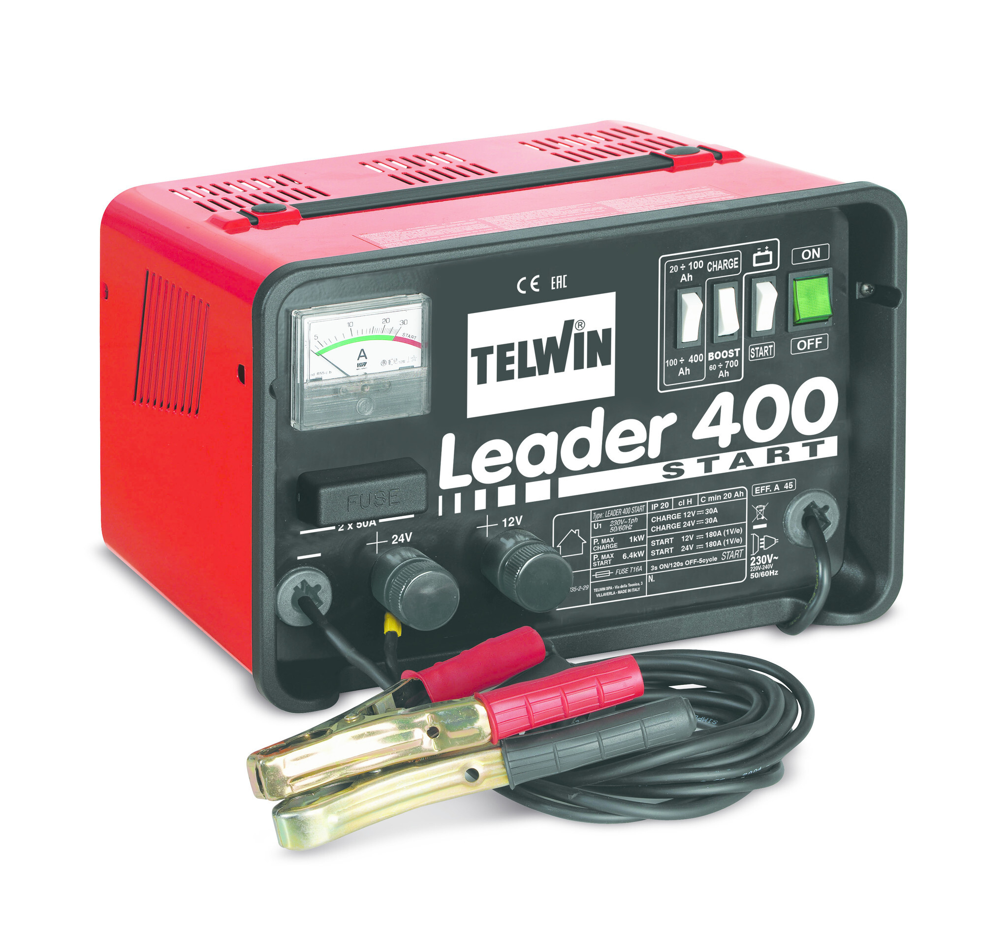 Telwin Acculader/starter LEADER 400 START 230V 12-24V