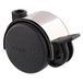 Wagner Design 01102801 meubelwiel/zwenkwiel/dubbel zwenkwiel - hard - diameter 50 mm, hoogte 55 mm, zwart/chroom, slot, draagvermogen 50 kg