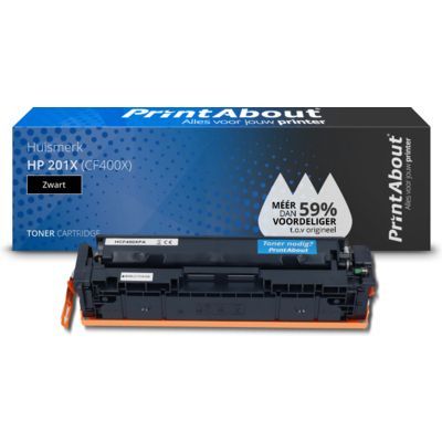 PrintAbout Huismerk HP 201X (CF400X) Zwart Toner | Compatibel