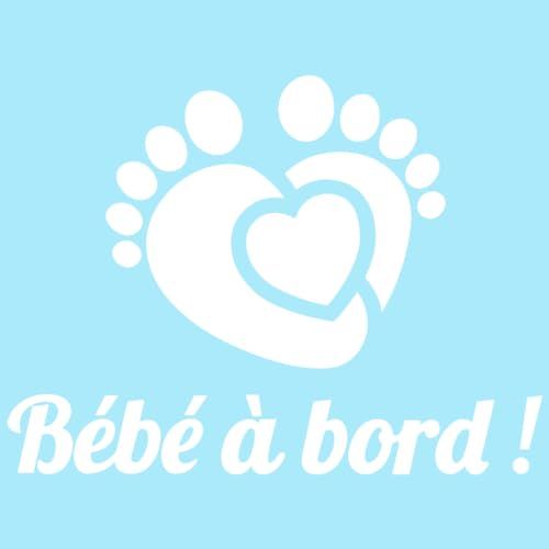 Ambiance Autosticker - Babyvoeten - Zelfklevend - 13 x 17 cm