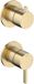 Hotbath Ace - Afbouwdeel - 2-Weg Omstel - Geborsteld Messing Pvd - V02