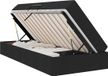 vidaXL Lit de rangement avec matelas, Noir, 90 x 190 cm
