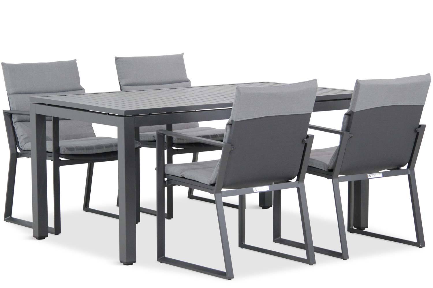 Lifestyle Garden Furniture Treviso/Concept 160 cm dining tuinset 5-delig