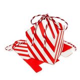 Mopec NE7 Set van 24 dozen, adventskalender, rood gestreept, 5,4 x 8 cm, net