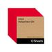 Cricut Value Opstrijkvinyl | 10 vellen | 30,5 cm x 30,5 cm (12" x 12") | Warmteoverdracht Vinyl (HTV) voor alle Cricut snijmachines | Rood