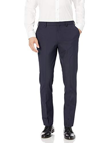 Amazon Essentials Slim-fit Wrinkle-Resistant Stretch Dress Pant - Navy, 34W x 29L