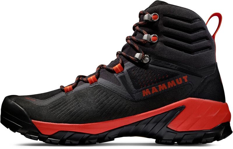 Mammut Sapuen High GTX Men's Shoes, Black/Red 2023 UK 8.5 | EU 42 2/3 Trekking & Hiking Shoes