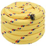 vidaXL Multifunctioneel touw 60 mm 10 m Geel PP