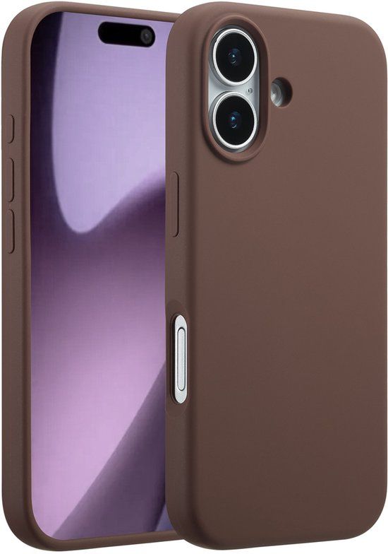 Accezz Liquid Silicone Backcover met MagSafe voor de Apple iPhone 17 - New Tea Brown