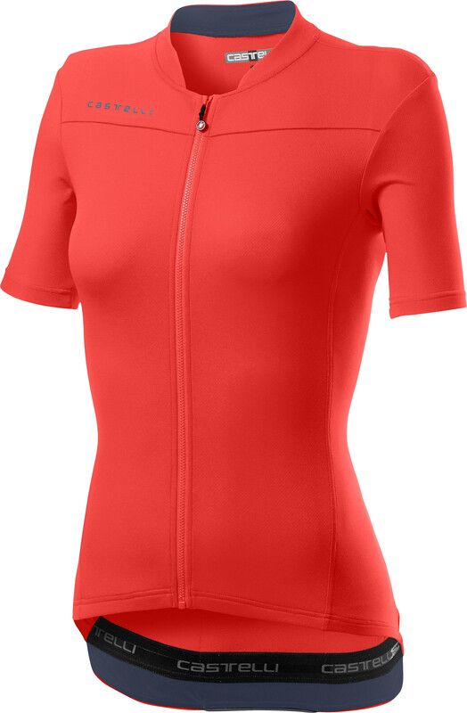 Castelli Anima 3 Jersey Korte Mouwen Dames - brilliant pink/dark steel blue