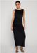Urban Classics Ruffled Mesh Lange jurk Zwart S
