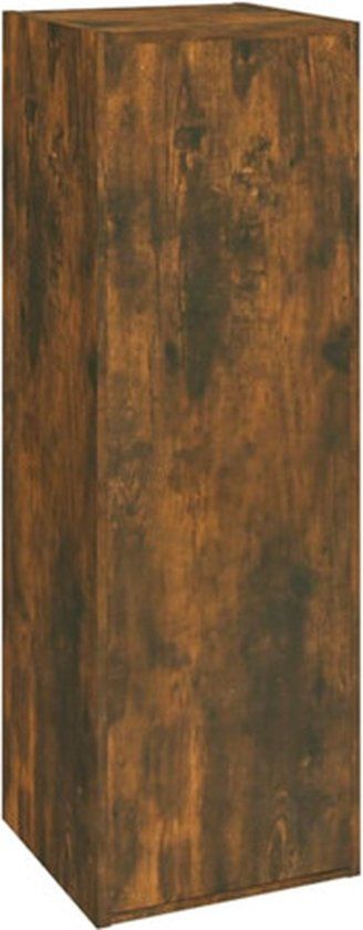 vidaXL Tv-meubel - 30,5x30x90 cm - bewerkt hout - gerookt eikenkleur