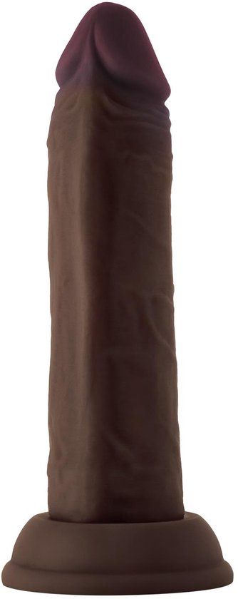 Shaft Model J 6.5 inch Liquid siliconen dildo Mahogany - Zwart - 16.5 cm