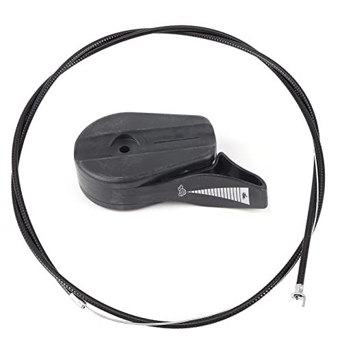 Haofy Grasmaaier Gaskabel Universele Kit, 65 '' Gaskabel Schakelaar Controle Vervangende Kit Voor Tuin Grasmaaiers (Rood)(zwart)