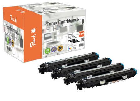 Peach PT1070 Toner Cartridge - 4 Pack - Compatible with Brother Printers