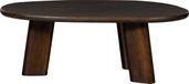 WOOOD Roundly Salontafel - Mangohout - Walnoot - 40x110x60