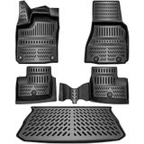 ELMASLINE MG 3D Rubber Automatten & Kofferbakmat Set voor MG MG3 2024-2026 [1. Gen] | Hybride - geurloos & op maat - hoge rand
