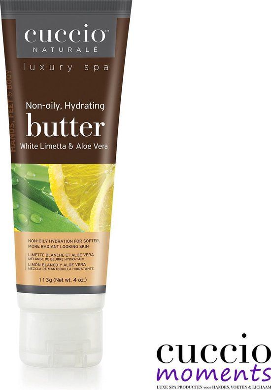 Tube Butterblend 113 gr White Limetta & Aloe Vera - Bodylotion & Handcrème - 24 uur hydraterend
