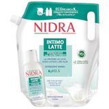 NIDRA Eco-navulverpakking intieme reiniger, verfrissend met antibacteriële werking, met melkeiwit, spaarformaat, gynaecologisch getest, made in Italy, 1000 ml