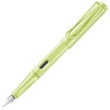 LAMY safari springgreen - Vulpen met ergonomische grip & gepolijst stalen penpunt in maat F - ideaal voor schrijven en kalligrafie - inclusief LAMY T 10 blauwschrijvend patroon - Rechtshandig