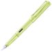 LAMY safari springgreen - Vulpen met ergonomische grip & gepolijst stalen penpunt in maat F - ideaal voor schrijven en kalligrafie - inclusief LAMY T 10 blauwschrijvend patroon - Rechtshandig