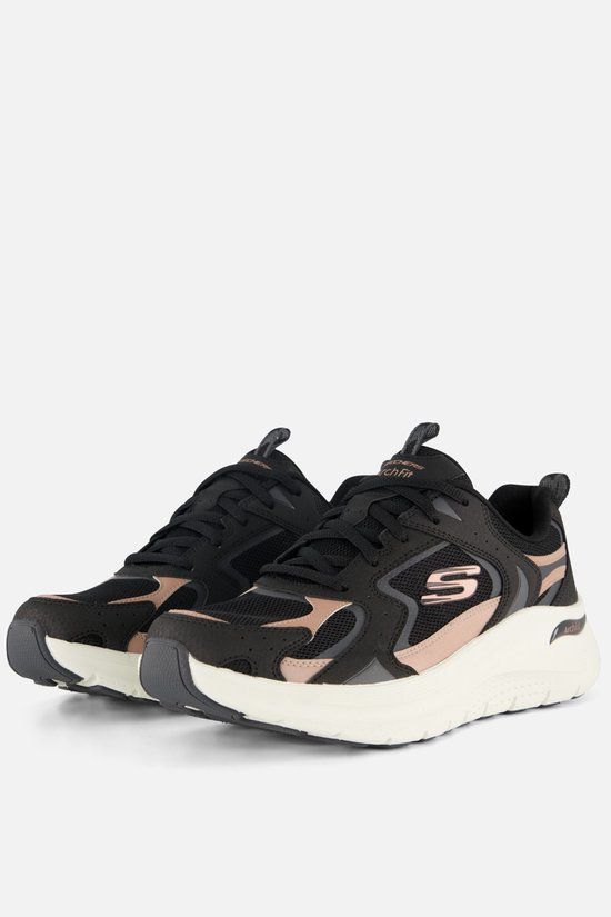 Skechers ARCH FIT 2.0-VINTAGE LUXE Dames Sneakers - Zwart / Rose Gold